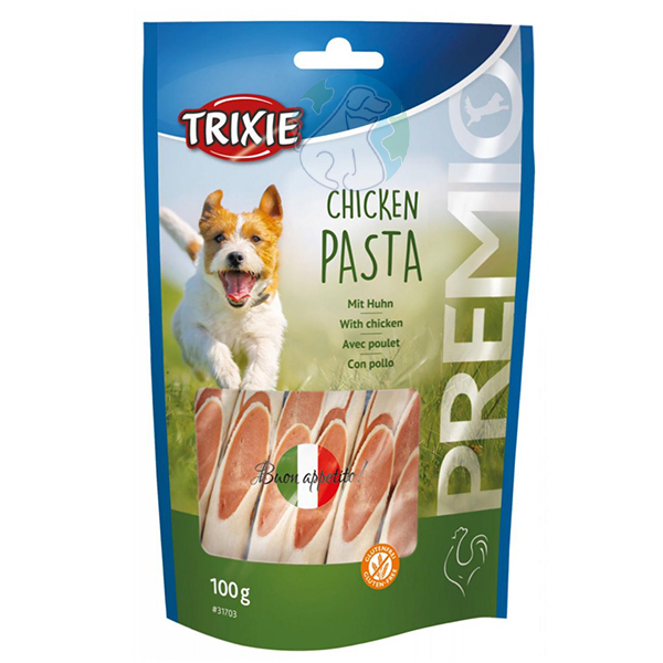 تشویقی سگ 100گرمی Chicken pasta Trixie
